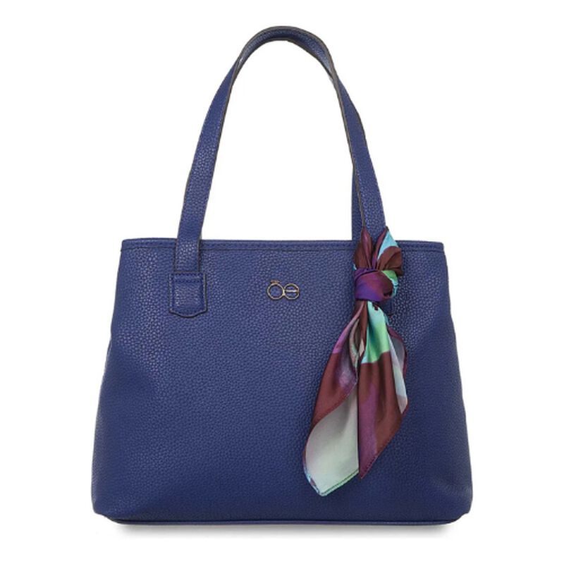Bolsa Cloe Azul Con Mascada Rblcr23306mar image number null