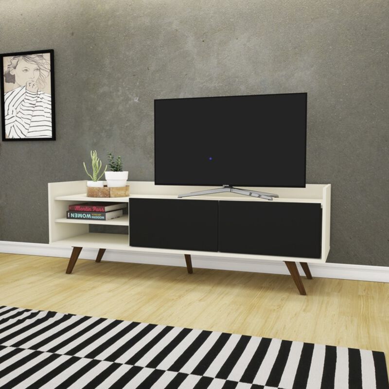 Mueble para TV Bertolini RT3110 Off White Negro image number null