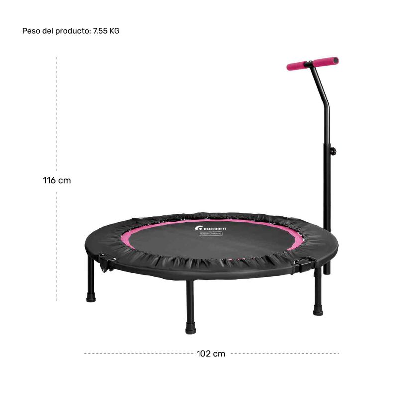 Trampol&iacute;n Aerobics Plegable Barra Fitness Ejerc... image number null