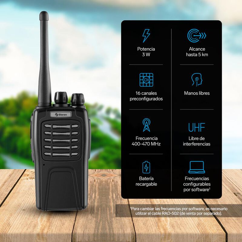 Radio Intercomunicador Profesional, Hasta 5 Km ... image number null