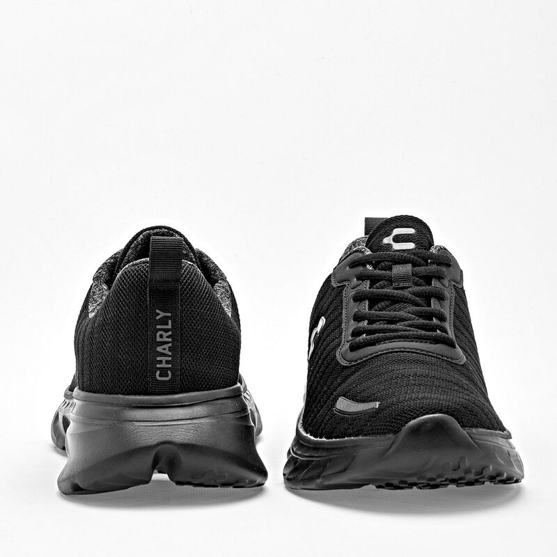 Charly Tenis Deportivos Para Ni&ntilde;o Negro Cod 129... image number null