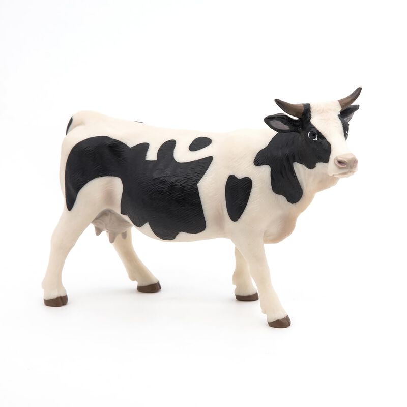 Figura Papo Farmyard Friends, Vaca Blanca Y Neg... image number null