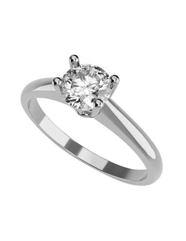 Anillo de Compromiso de 14K con Diamante de Lab... image number null