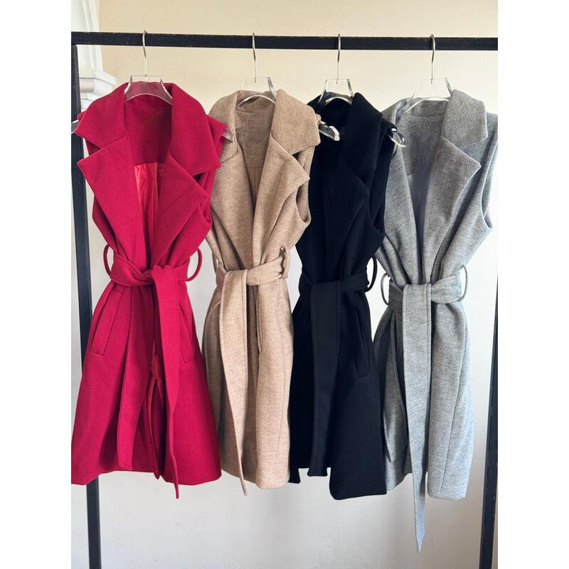 Chaleco Largo Paño image number null