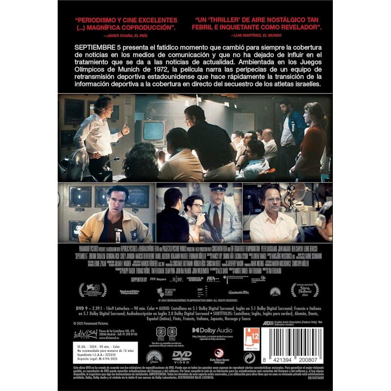 5 de septiembre [DVD] (2024) image number null