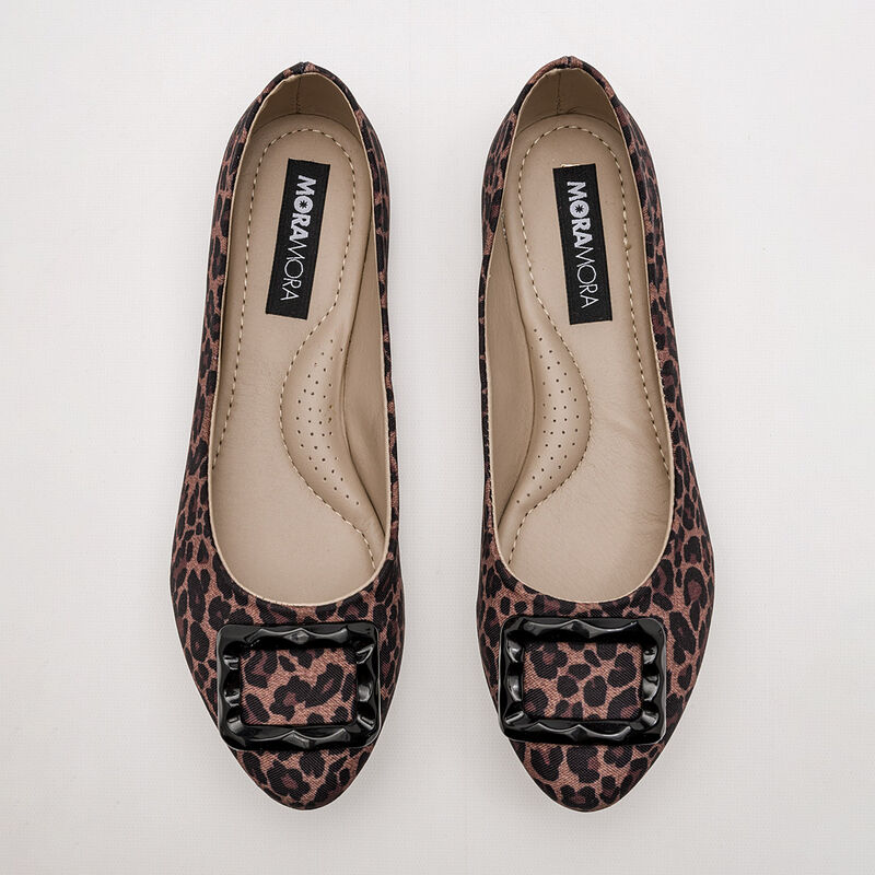 Moramora Balerina para mujer camel caf&eacute; negro image number null