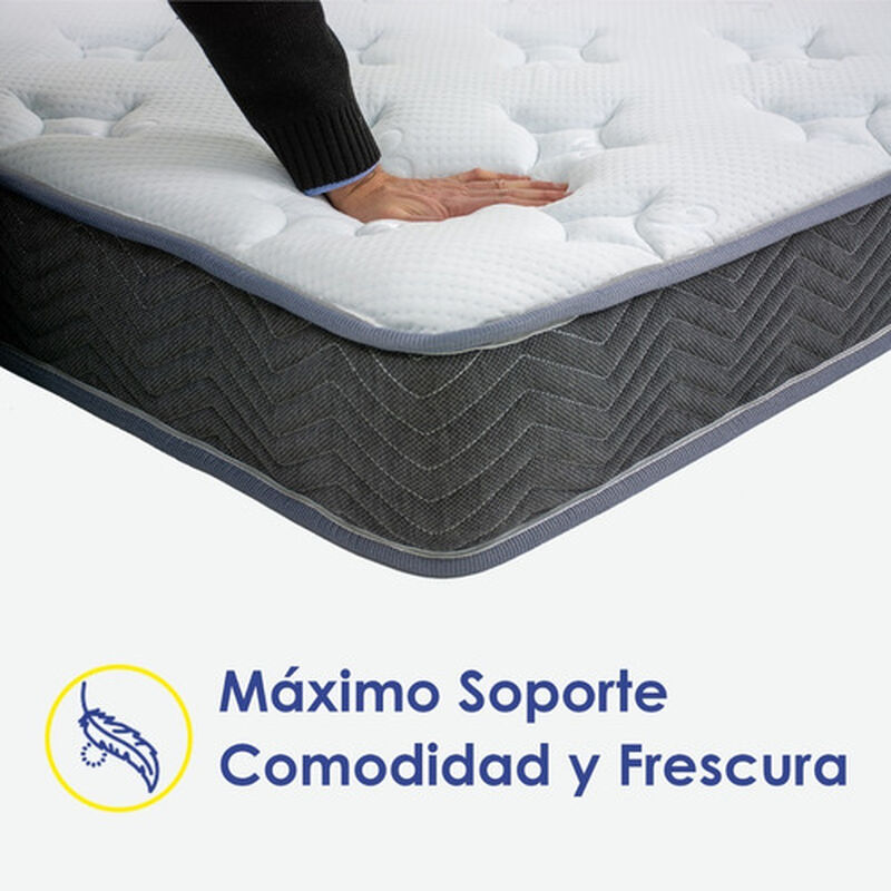 Colch&oacute;n Cama Matrimonial Ultra Confort Resorte ... image number null
