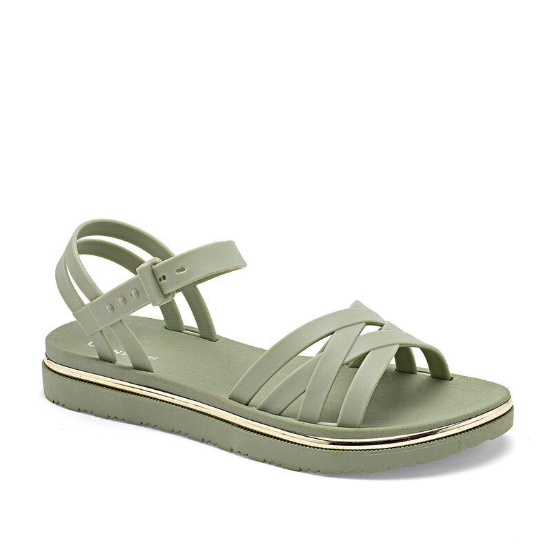 Top Moda Sandalia para mujer verde image number null