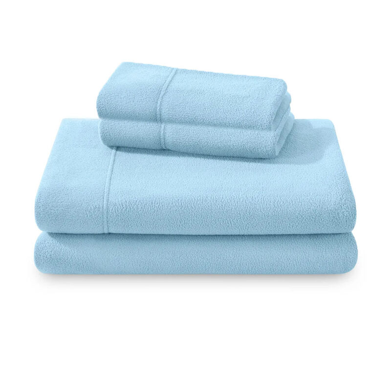 Juego de S&aacute;banas Polar Matrimonial Azul Pastel ... image number null