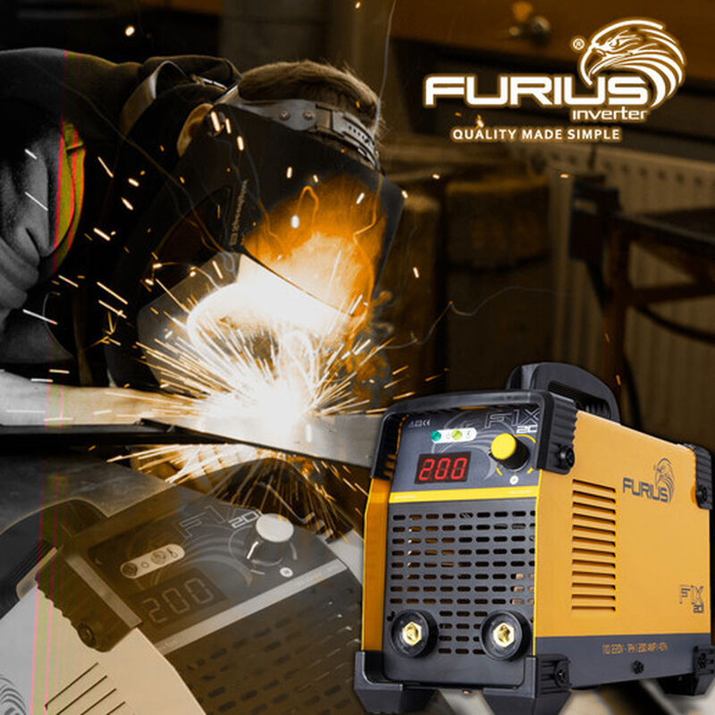 Soldadora Inversor Furius 200 Amp Bi Voltaje image number null