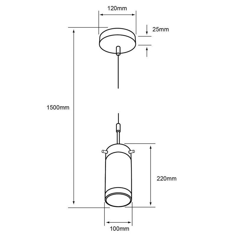 L&aacute;mpara Colgante Cromado/sat&iacute;n 8.5w 100v image number null