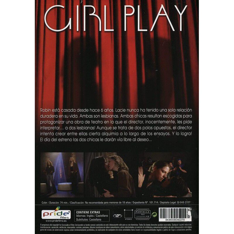 Girl Play Dvd Audio Espa&ntilde;ol. Edici&oacute;n Espa&ntilde;ola. image number null