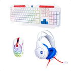 TECHZONE Kit NASA Gamer Teclado RGB En espa&ntilde;ol Mouse 3600 dpi Headset Al&aacute;mbrico