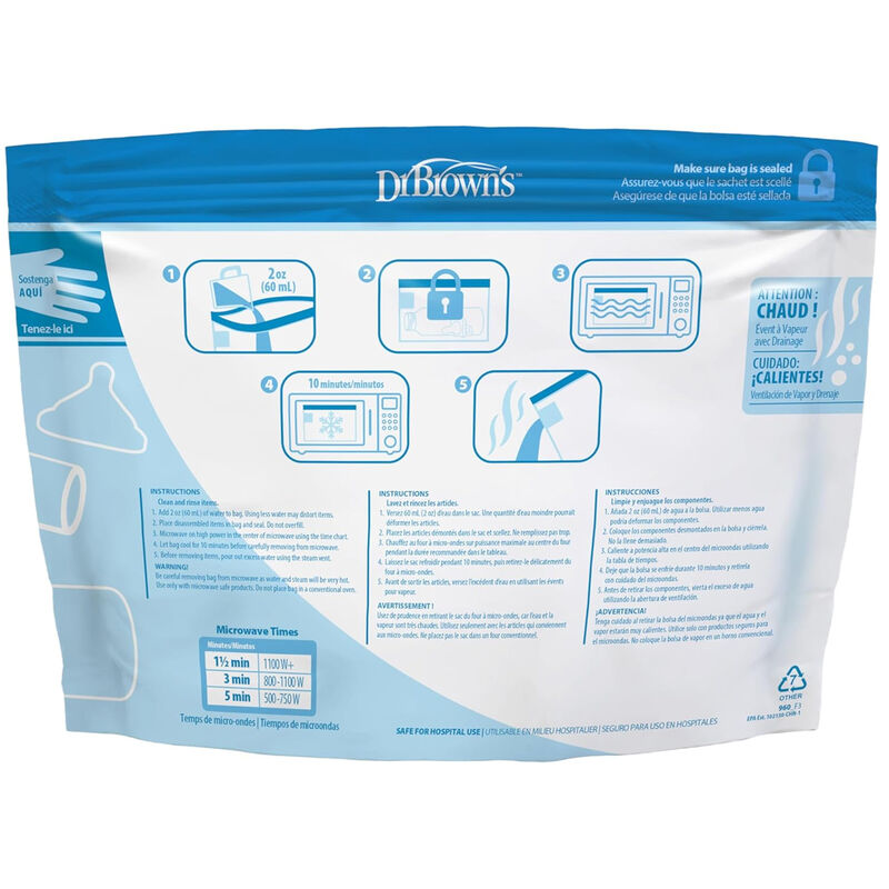 Bolsas Para Esterilizar Biberones En Microondas... image number null