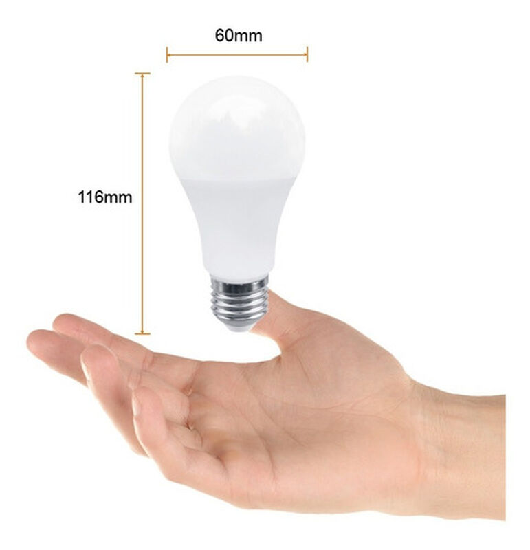 Foco Led Luz Rosca E27 A19-led 11 Watts Bombill... image number null