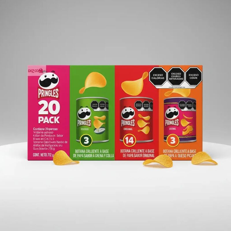 Pringles Papas Botana Paquete De 20 Pzas Snack image number null