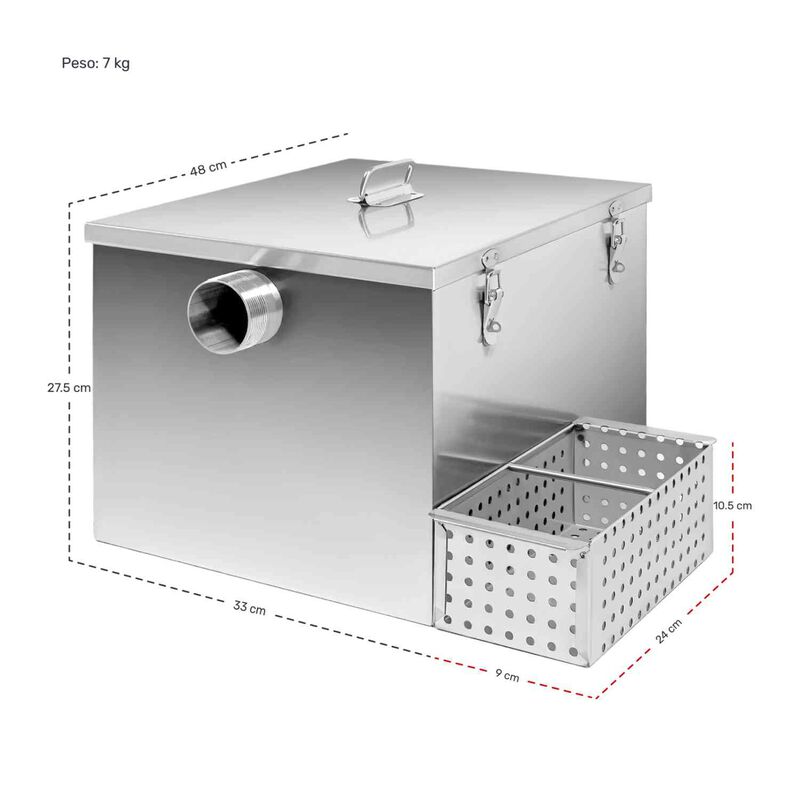 Trampa Grasa Industrial Restaurantes Acero Inox... image number null