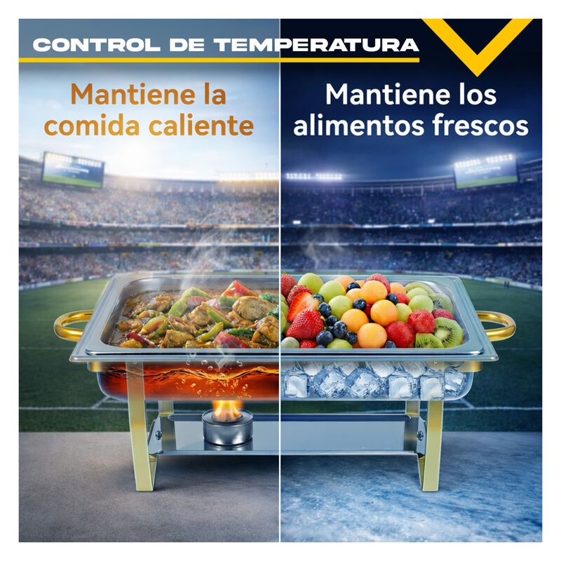 Bufetera Chafer Kit 4pz Acero Inox 11l Catering... image number null