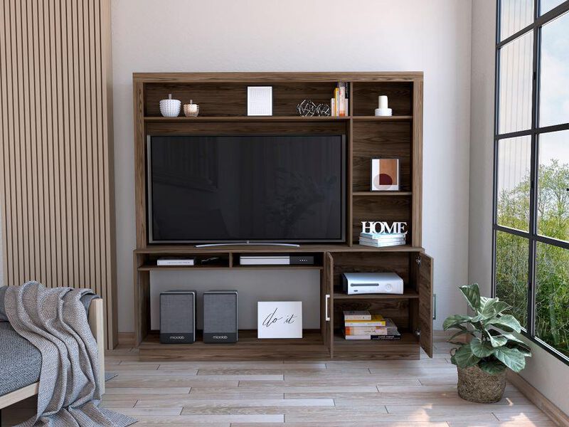 Mesa Romeo Para Tv De 55'' color Chocolate Virt... image number null