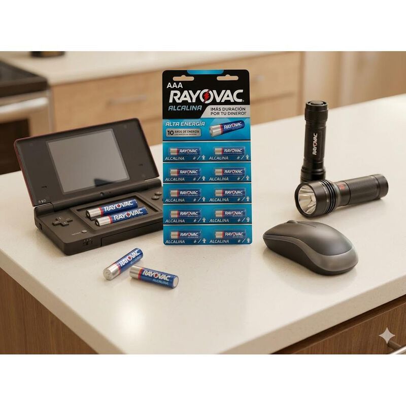 Pilas Rayovac Alcalinas Aaa Tira Con 10 Unidade... image number null