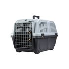 Mps Transportadora Skudo R&iacute;gida Iata 3 Para Perros Y Gatos Chica Con Medias 60cm X 40cm X 39cm Color Gris Con Negro
