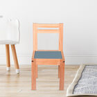 Silla de Madera N&oacute;rdica Barnizada para Ni&ntilde;os - Azul