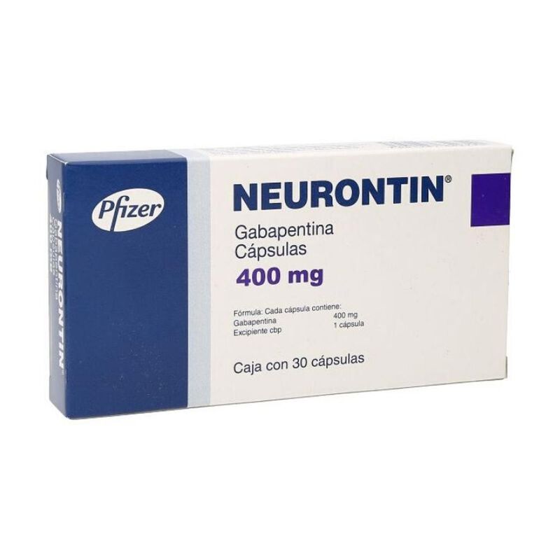 Neurontin 400mg 30 c&aacute;psulas 400mg caja con 30 c... image number null