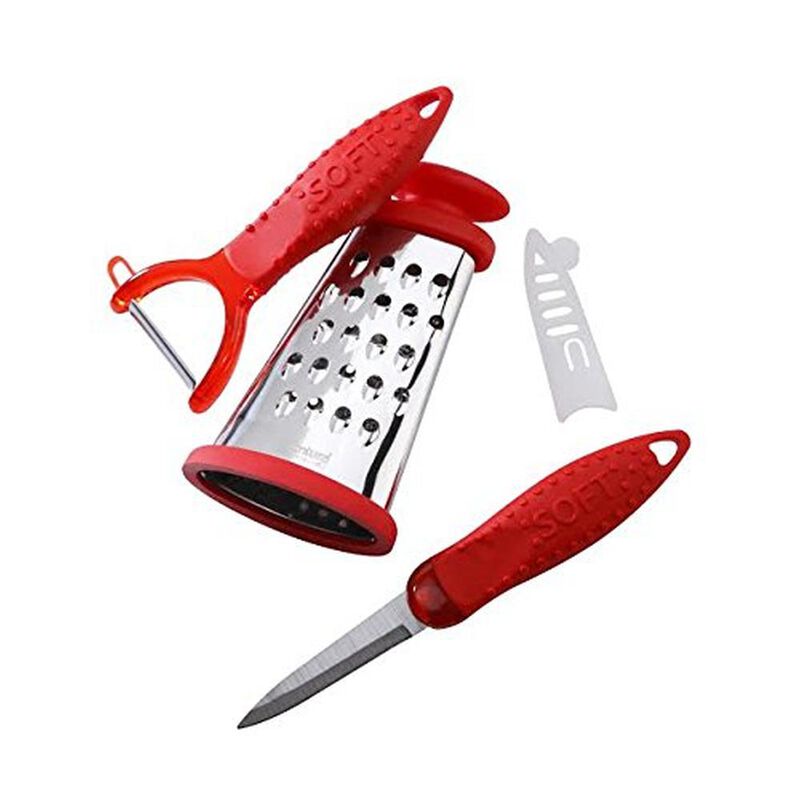 Juego De Utensilios Lugano 3 Piezas Rojo image number null