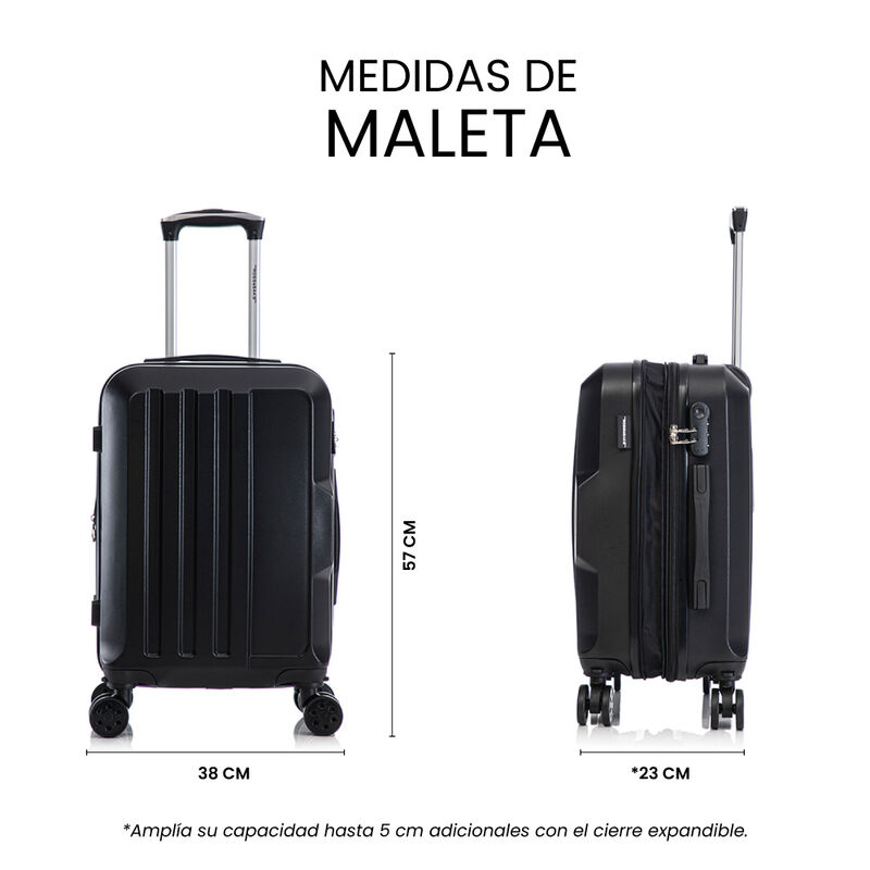Maleta De Mano R&iacute;gida Expandible 10 Kg Con Rued... image number null
