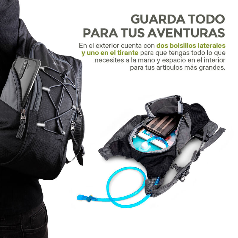 Mochila de hidrataci&oacute;n Deportiva 2 Litros Imper... image number null