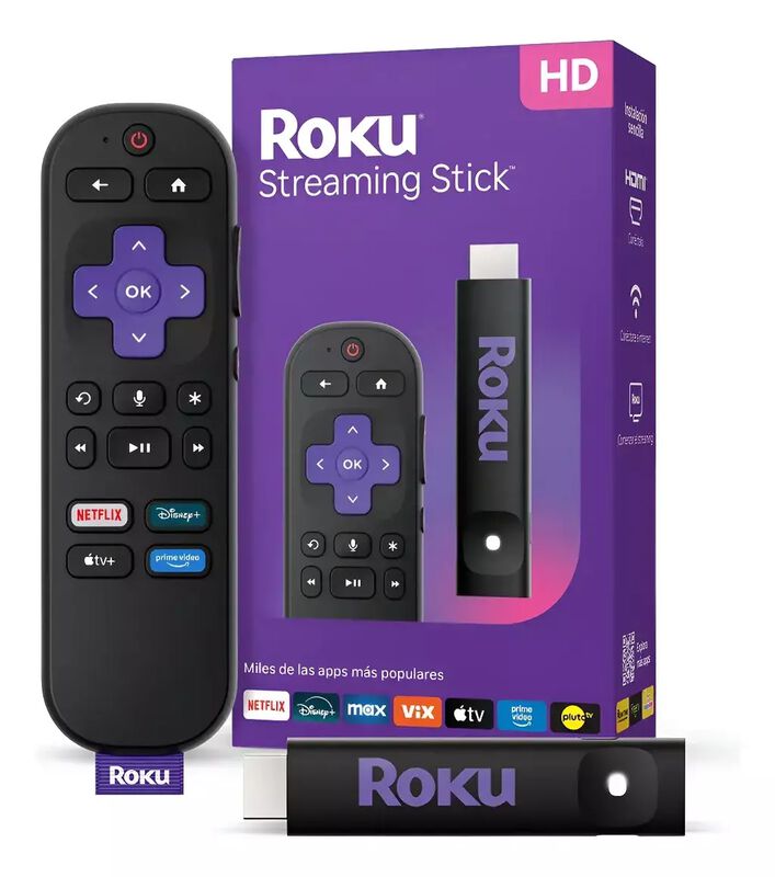 Streaming Stick Roku HD 2025 3840 MX Negro image number null