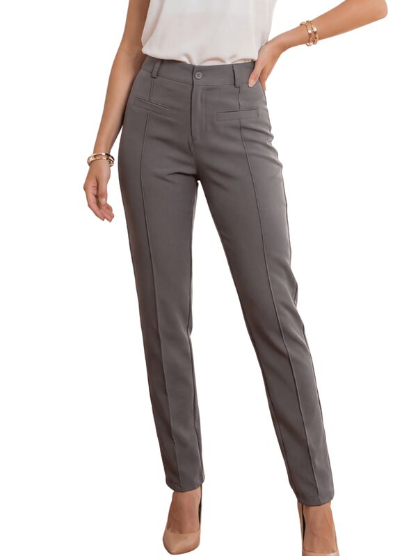 Pantalon De Corte Recto Malabis Panta-1014 Gris... image number null