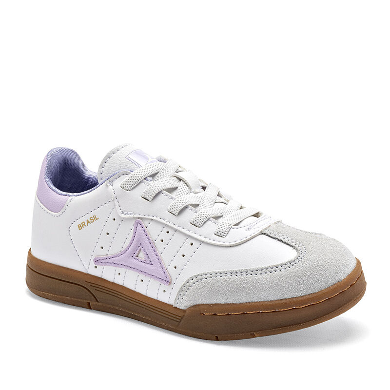 Pirma Tenis urbano para ni&ntilde;a blanco lila gris, ... image number null