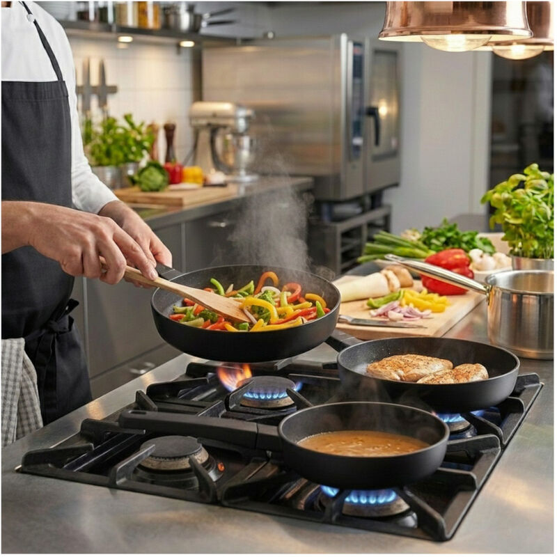 COMBO de 3 Sartenes Antiadherentes Hudson Daily... image number null