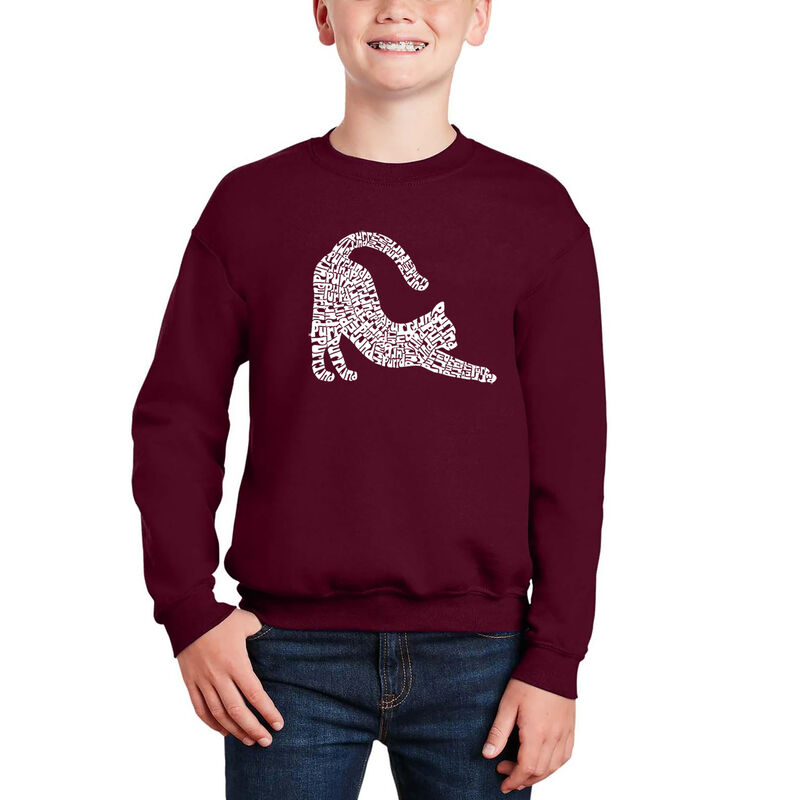 Sudadera De Cuello Redondo Word Art Para Ni&ntilde;o -... image number null