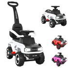 Montable El&eacute;ctrico para Ni&ntilde;os H&iacute;brido con Bast&oacute;n y Pedal Acelerador Luces Bater&iacute;a 6v Apto a Partir de 2 A&ntilde;os Soporta hasta 25 kg- Blanco