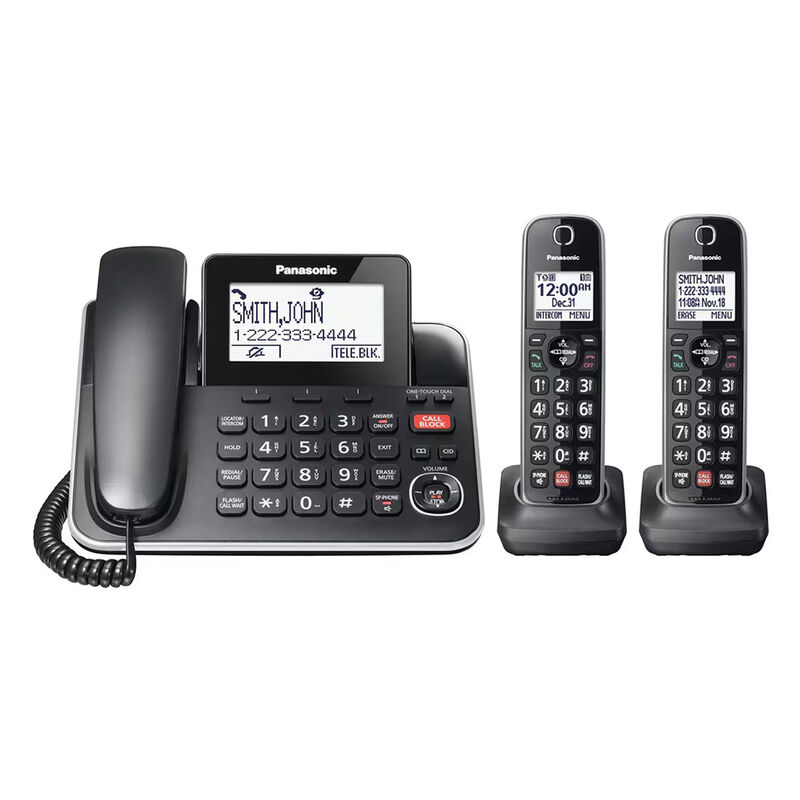 Tel&eacute;fono Inal&aacute;mbrico Panasonic Dos Ext Kx-tgf87... image number null