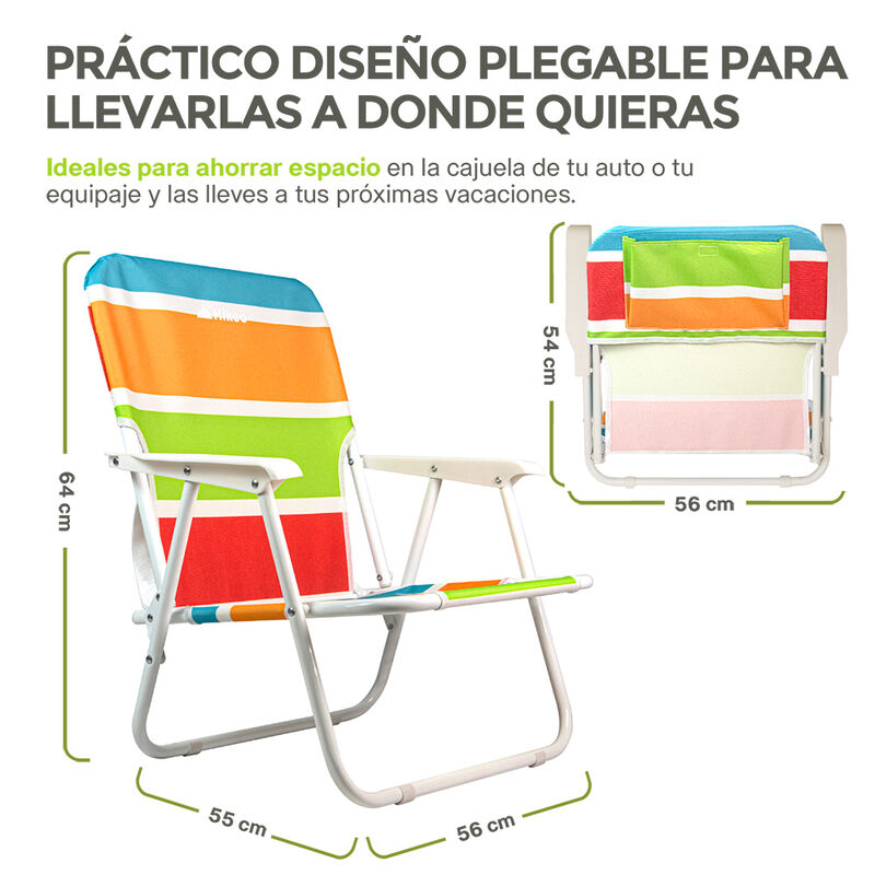 Silla Plegable Para Playa Portátil Estructura M... image number null