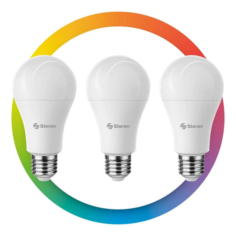 3 focos LED Bluetooth* RGB+W multicolor de 9 W image number null