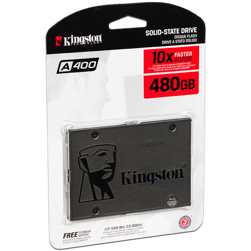 Unidad de Estado S&oacute;lido Kingston A400 de 480GB image number null