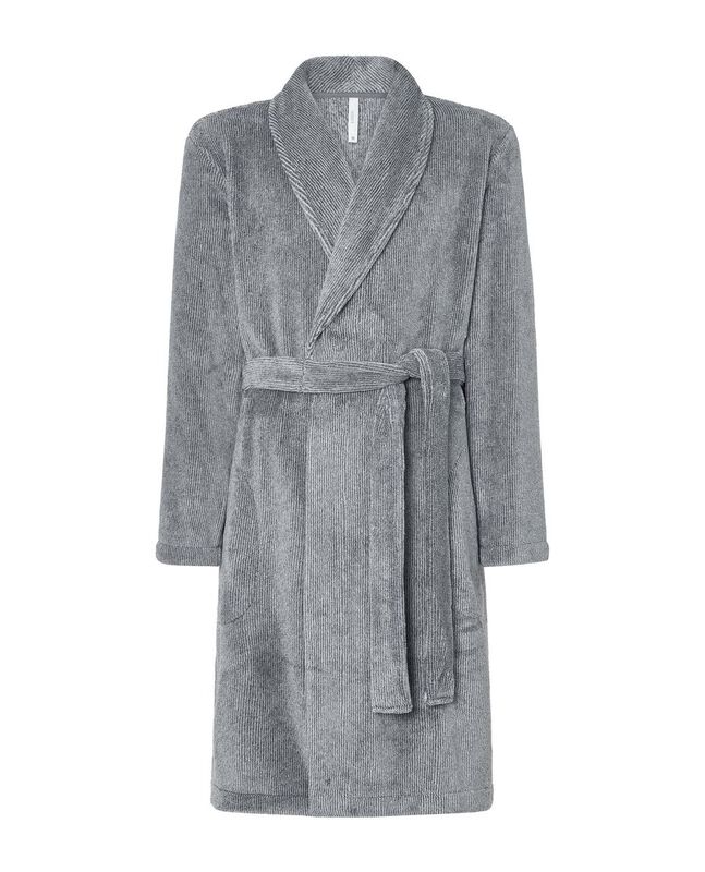 Bata Larga a Rayas Gris image number null