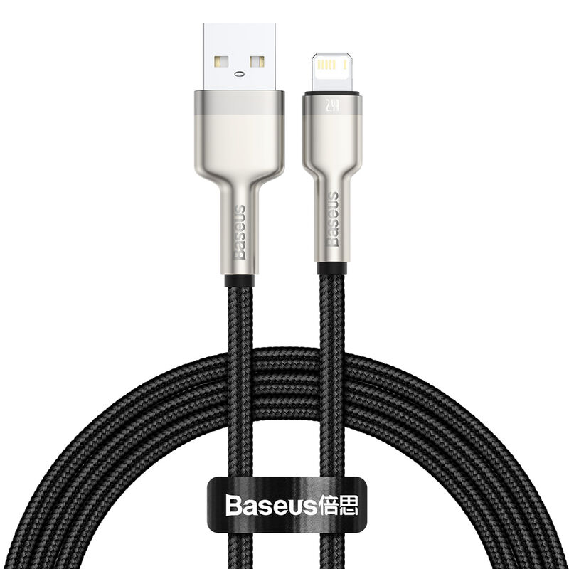 Cable de Datos Metálico Baseus USB a Lightning ... image number null