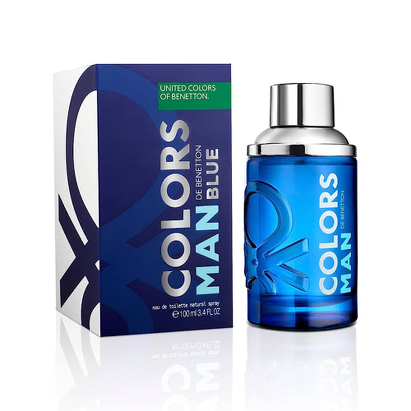 Perfume Colors Man Blue Edt 100 Ml Caballero Be... image number null