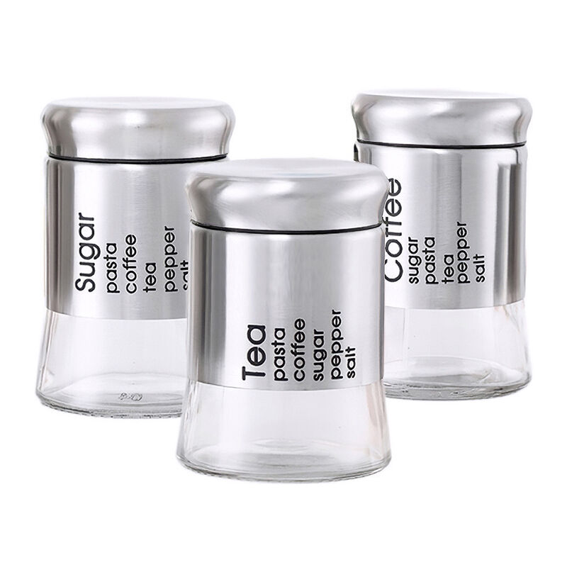 Juego de Recipientes Herm&eacute;ticos de Vidrio con B... image number null