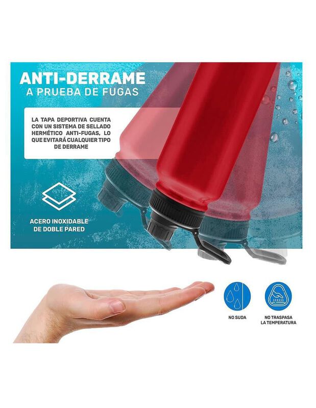 Termo Casa BIU de acero inoxidable con tapa ros... image number null