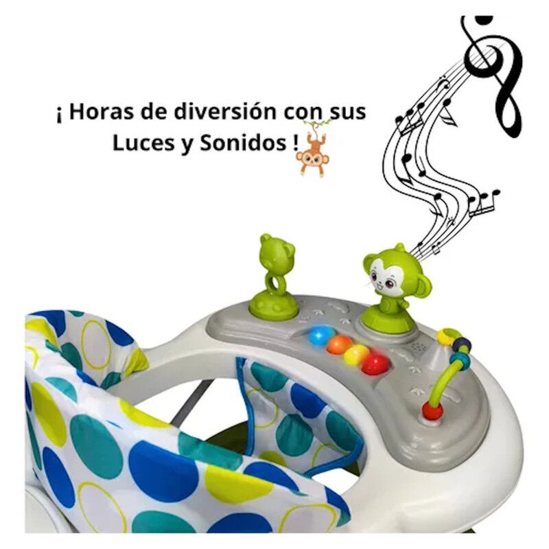 Andadera Verde Para Beb&eacute; Changuito 4 Alturas Co... image number null