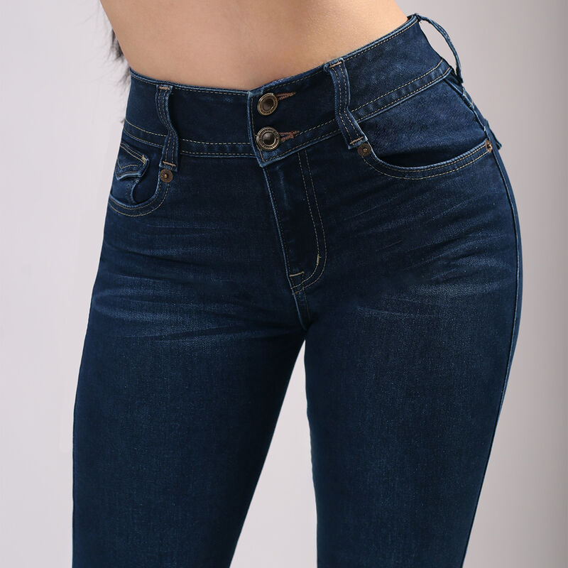 Jeans Campana S4802 Push Up Tiro Medio Mujer Sa... image number null