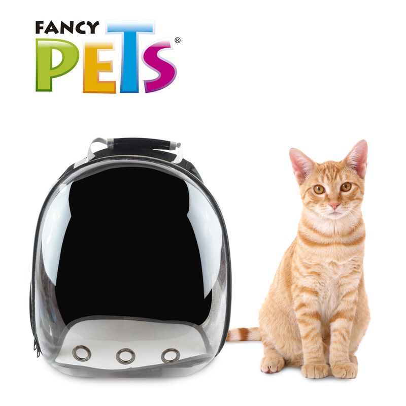 Fancy Pets Mochila Color Negra Transparente Par... image number null