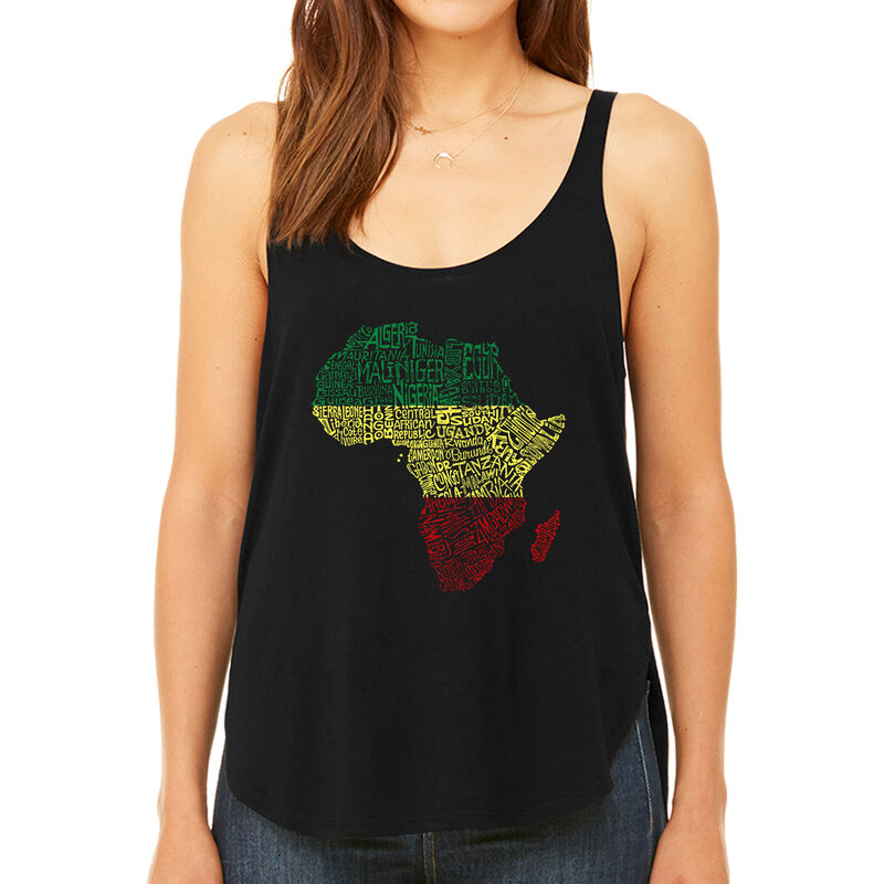Tank Top Holgado Word Art Para Mujer - Pa&iacute;ses d... image number null