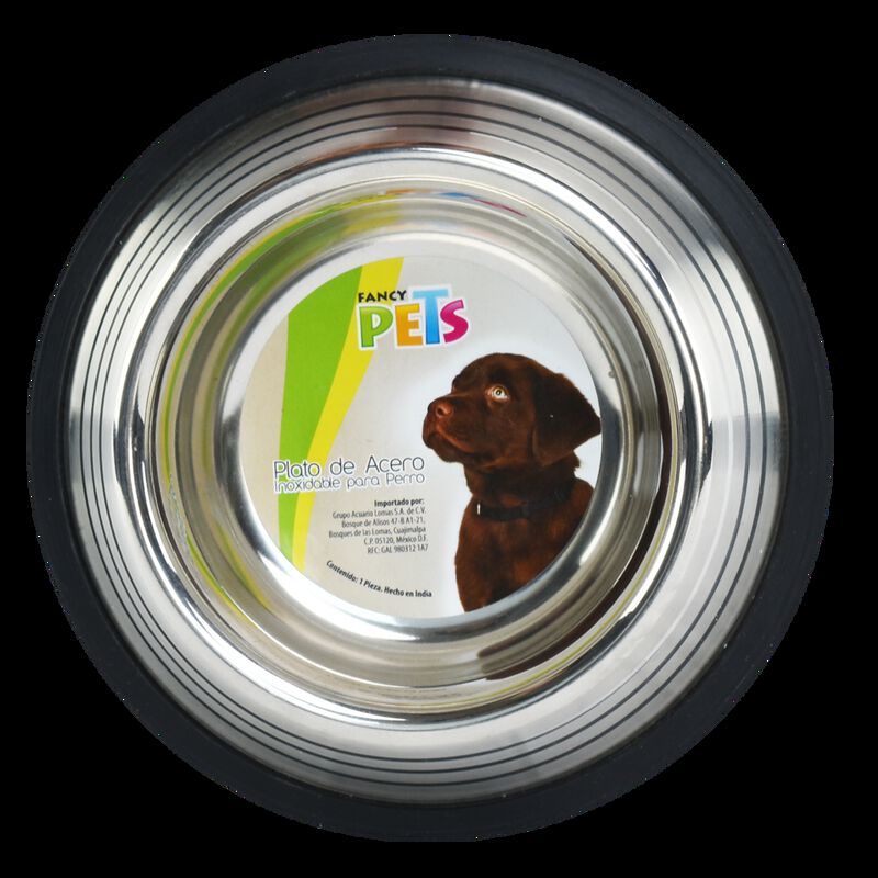 Fancy Pets Plato Estriado De Acero Inoxidable P... image number null